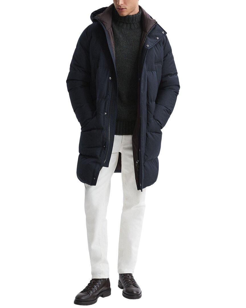 REISS Billings Coat In Blue Product Image