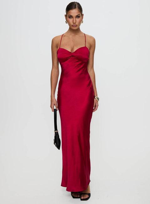 Kristelle Maxi Dress Red Product Image