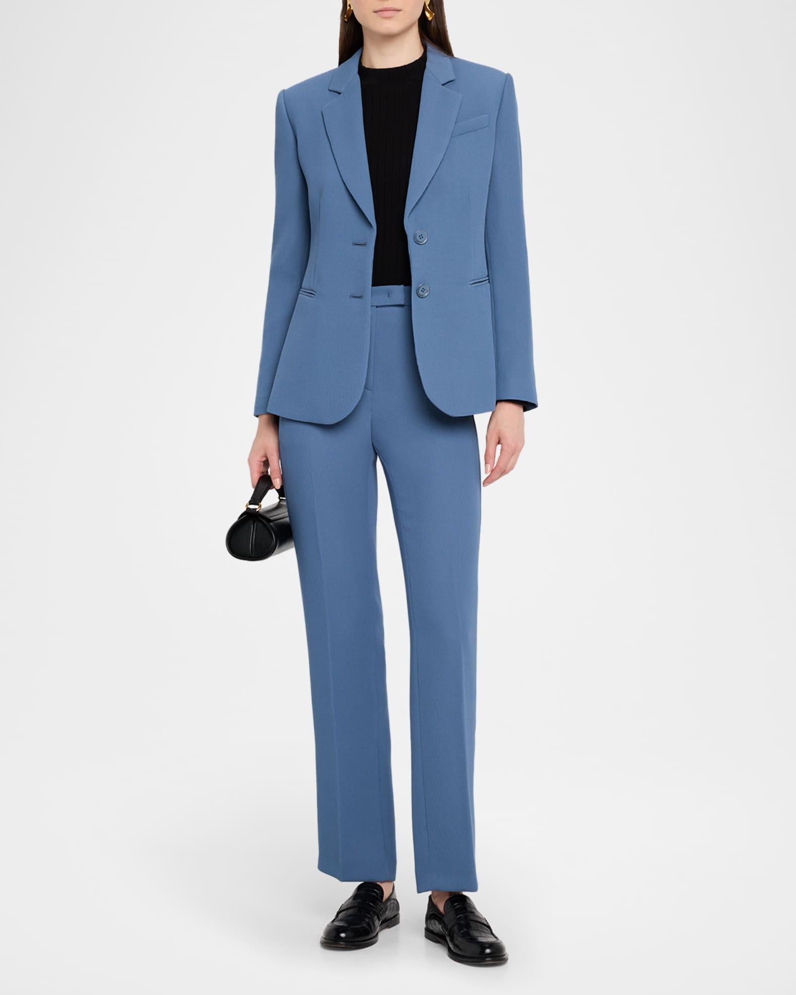 Single-Breasted Pique Blazer Product Image