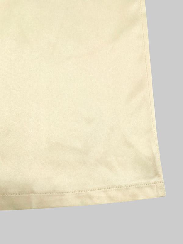 A-Line High Waisted Pleated Solid Color V-Neck Maxi Dresses Product Image