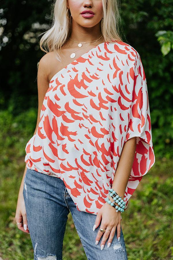 Curacao Cutie Shift Top In Scarlet Product Image