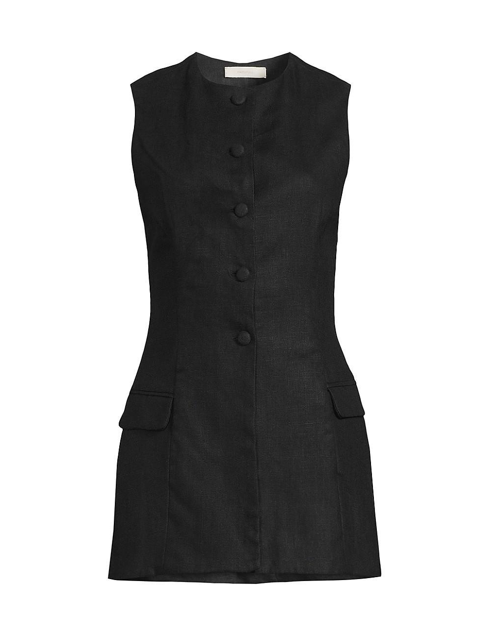 Womens Jane Linen Vest Product Image