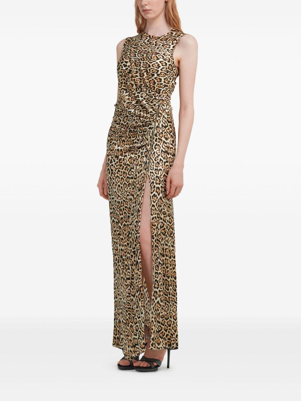 leopard-print maxi dress Product Image