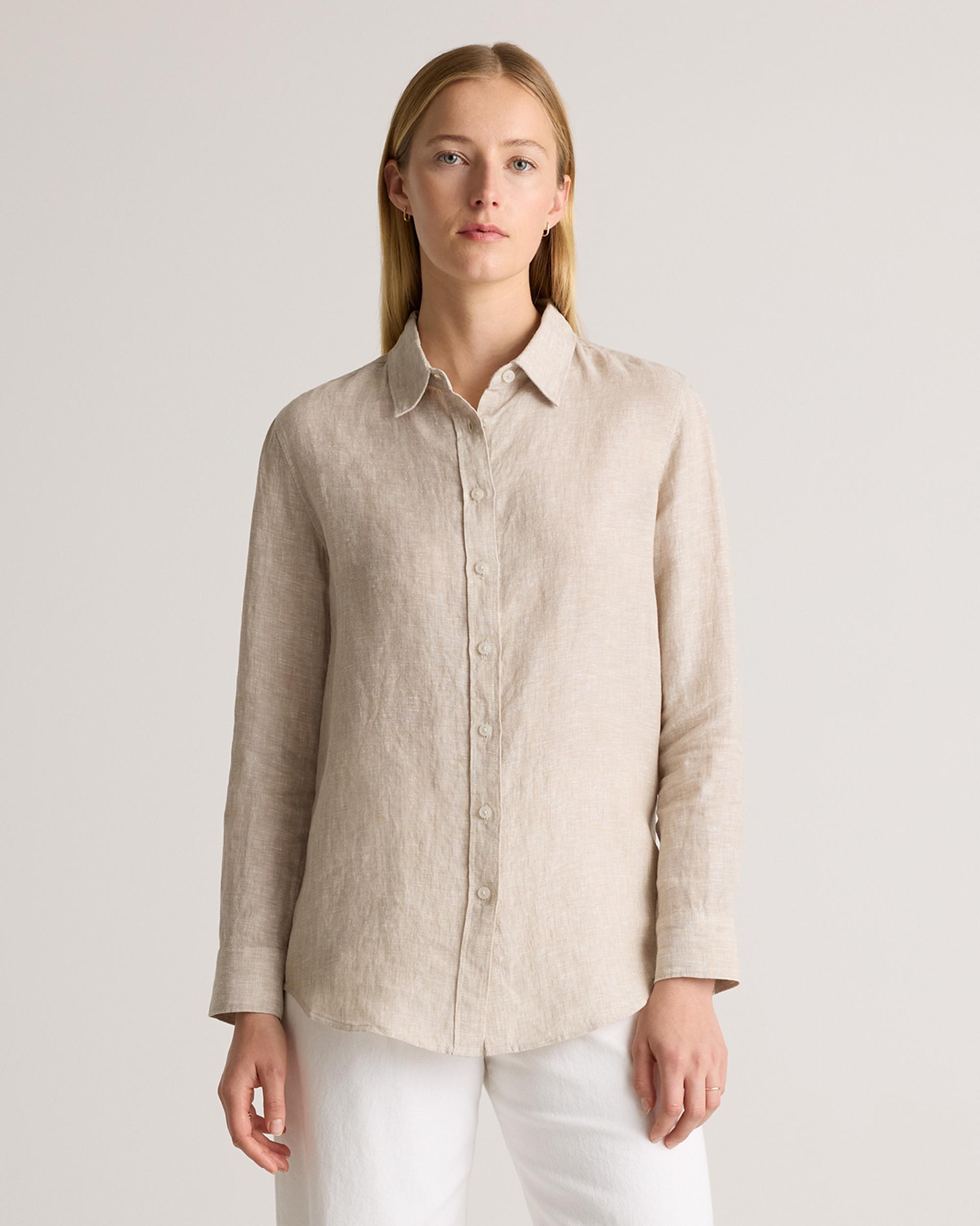 Quince | Women's 100% European Linen Long Sleeve Shirt Product Image