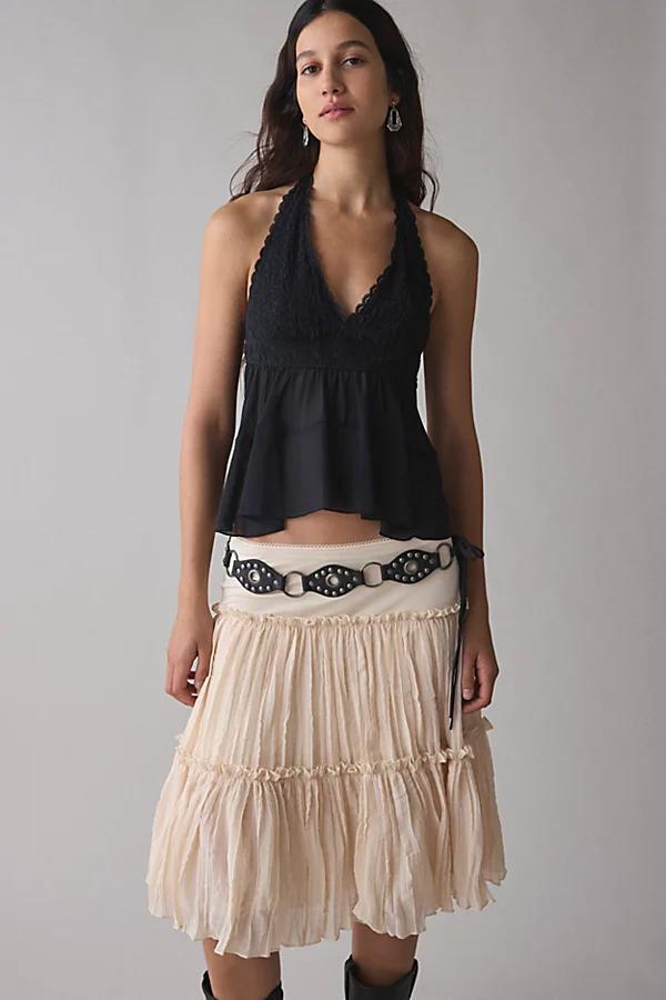 Kimchi Blue Lindsey Tiered Babydoll Halter Top Womens at Urban Outfitters Product Image