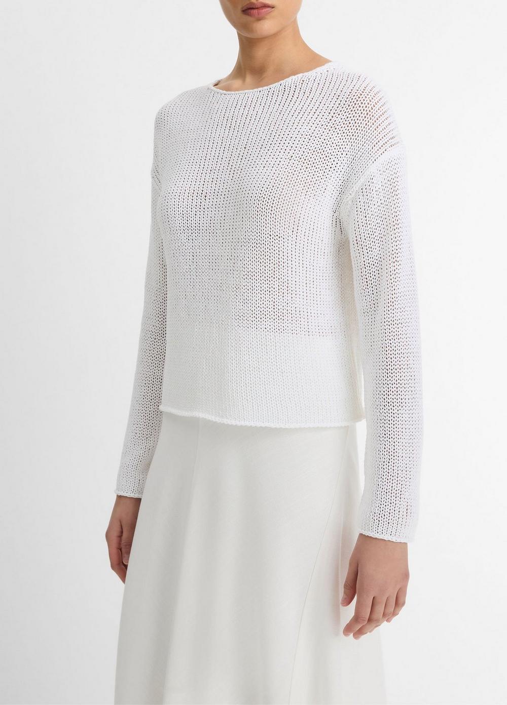 Italian Coated Cotton-Blend Sweater Product Image