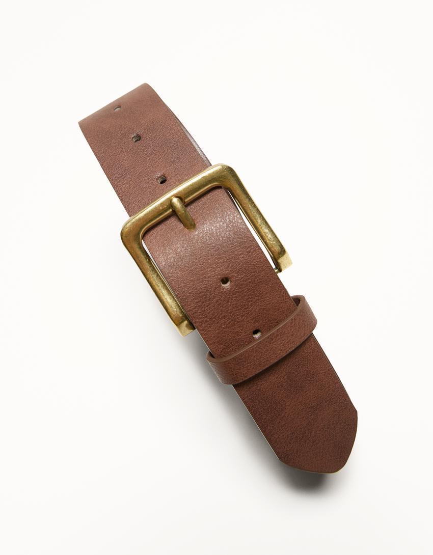 Thin faux leather belt Product Image