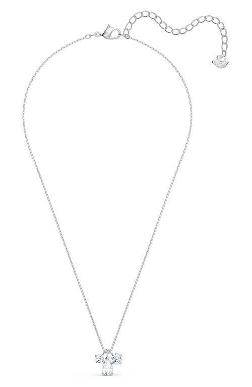 Swarovski Attract Three Stone Pendant Necklace, 15.6 Product Image