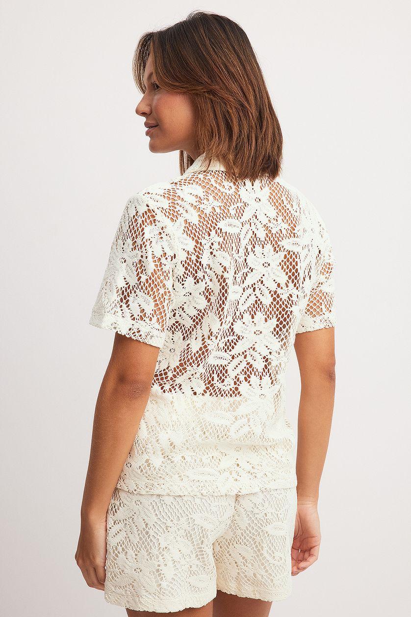 Oversized Crochet Shirt Product Image