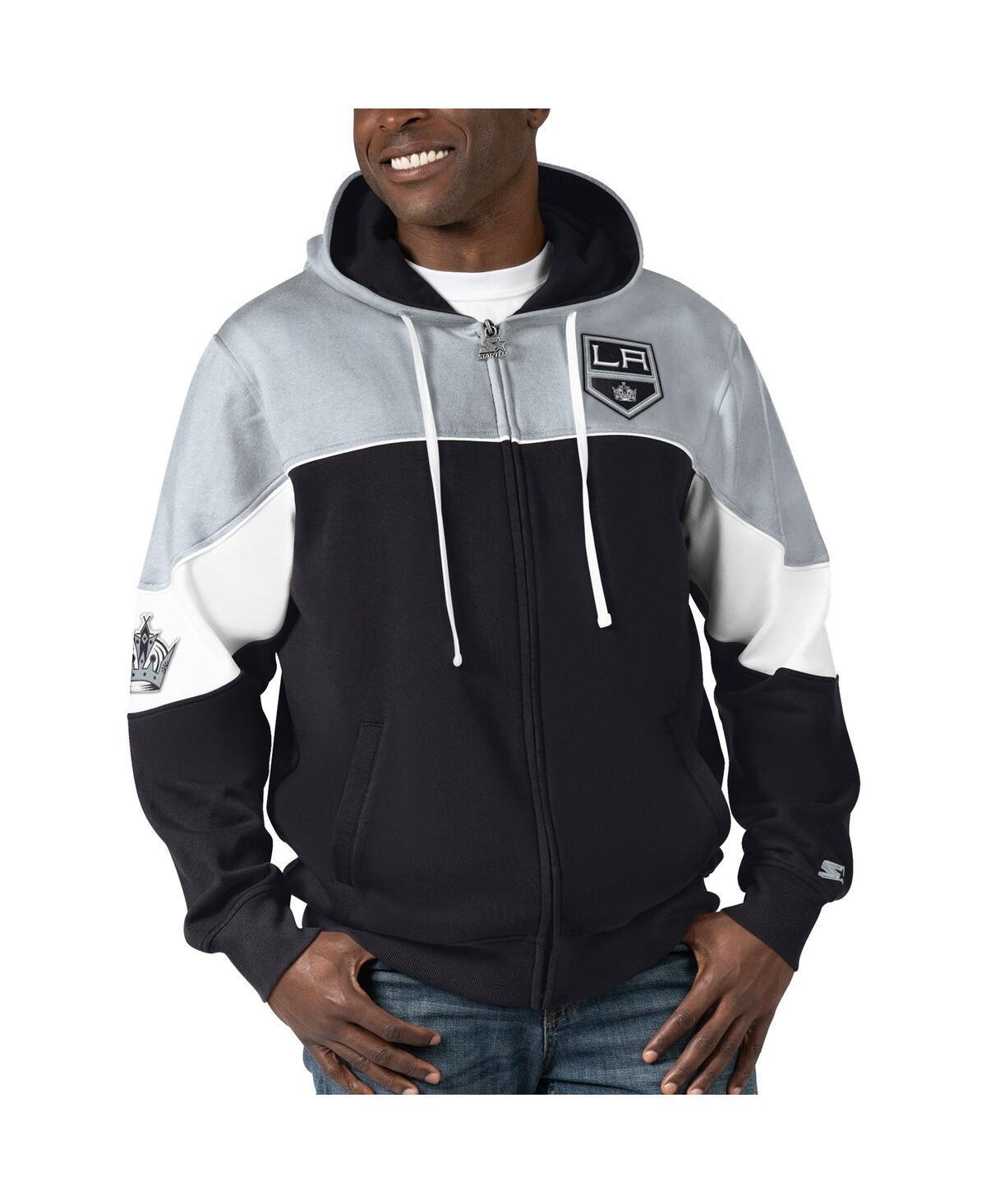 Mens Starter /Gold Boston Bruins Power Forward Full-Zip Hoodie Product Image