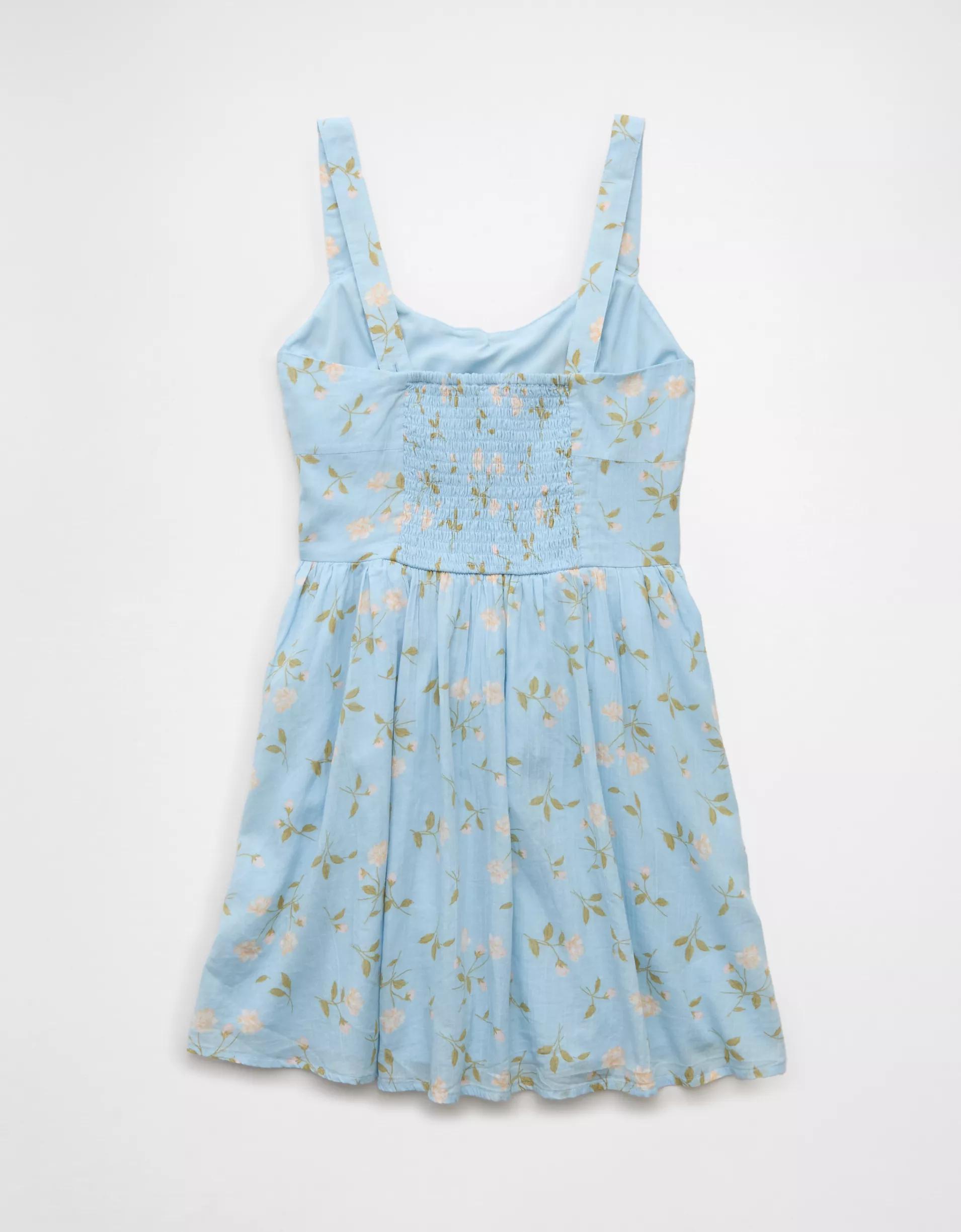 AE Tie Front Corset Mini Dress Product Image