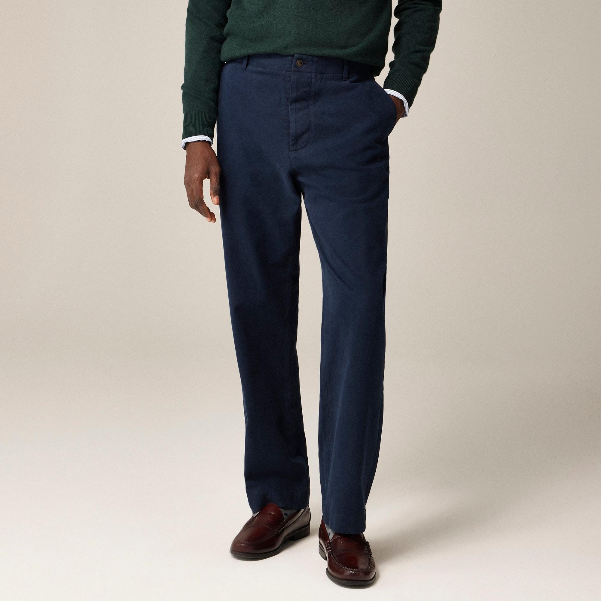 Kenmare Relaxed-fit suit pant in Italian cotton blend Product Image