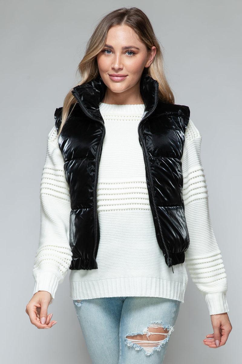Snobbish Fine Fur Lining Quilted Vest Product Image