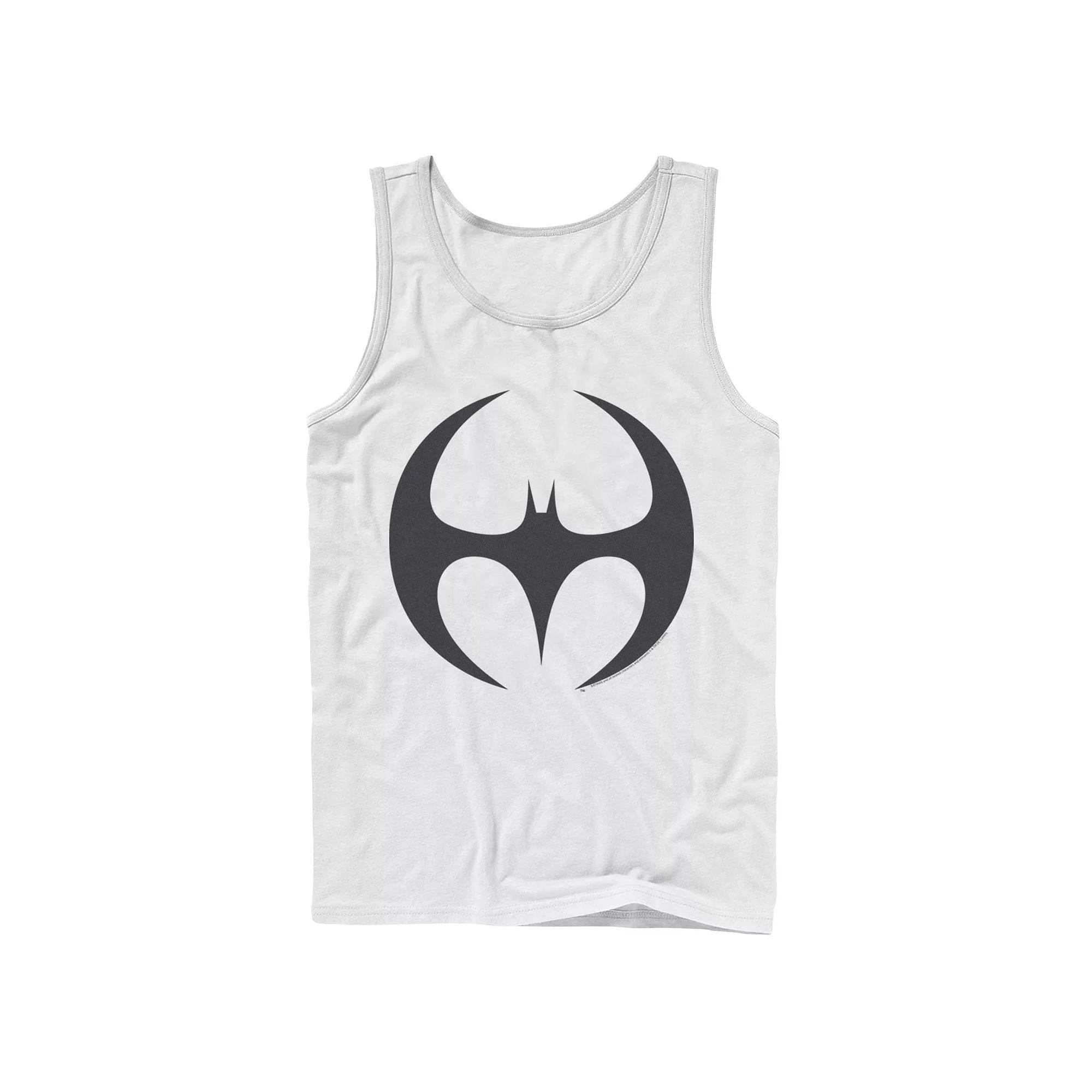 Men's DC Comics Slim Batman Chest Logo Tank Top, Size: Large, White Product Image