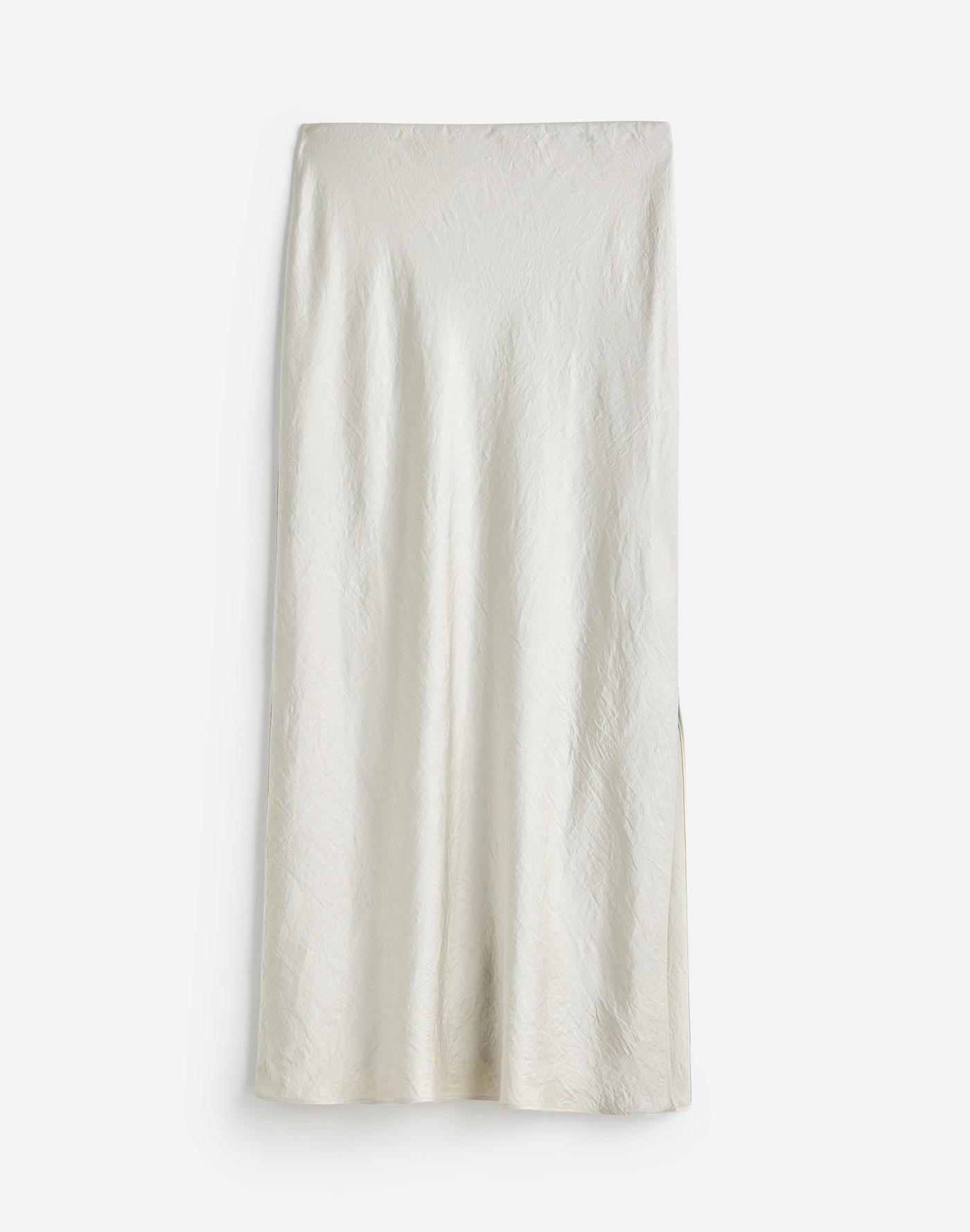 Satin Maxi Slip Skirt Product Image
