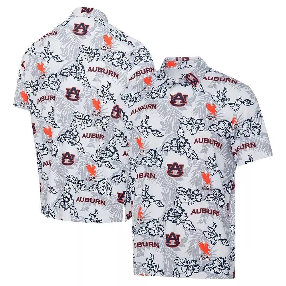 Men's Reyn Spooner White Auburn Tigers Performance Polo,  Product Image