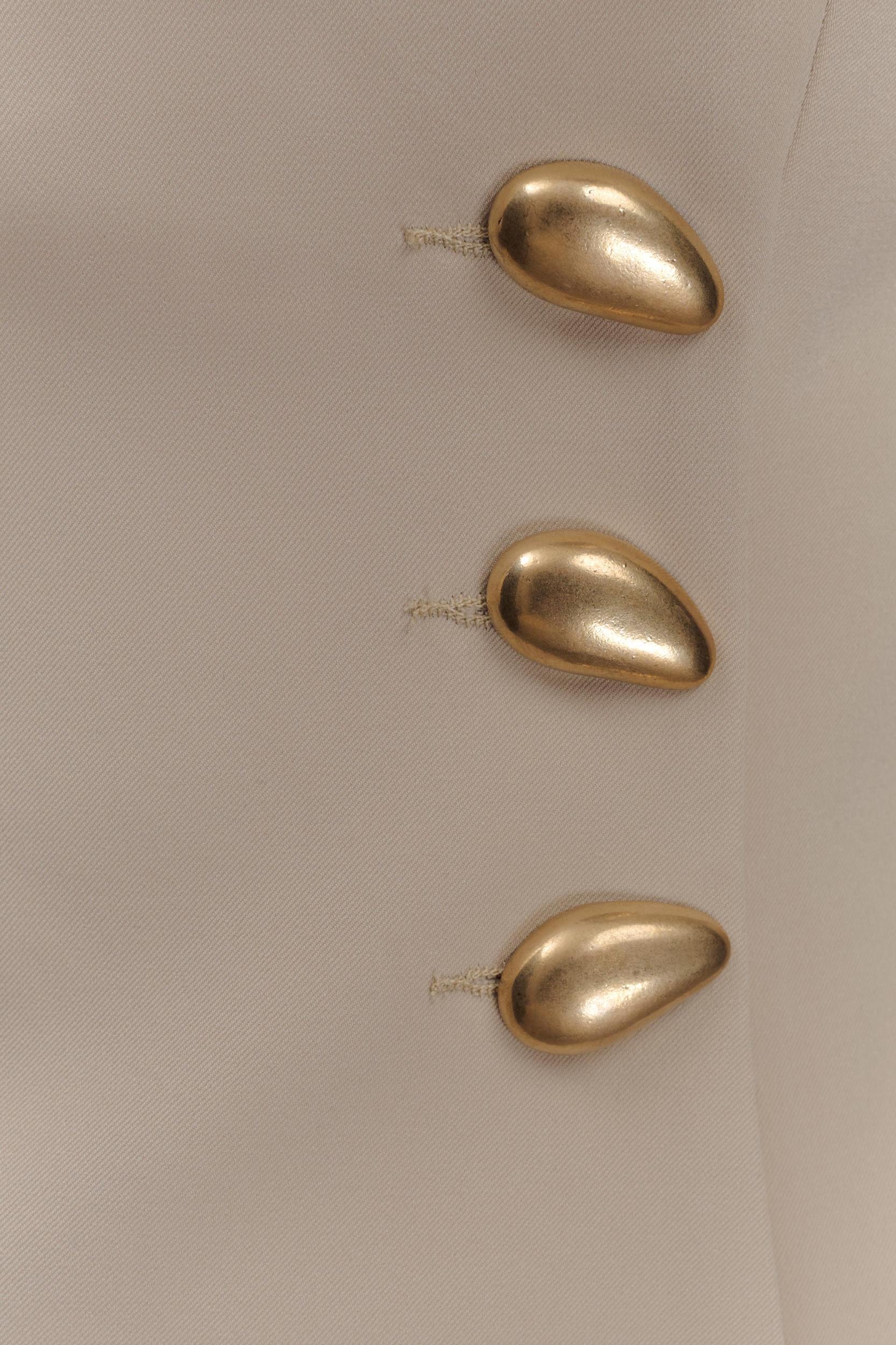 Lindie Strapless Suiting Top - Sand Product Image