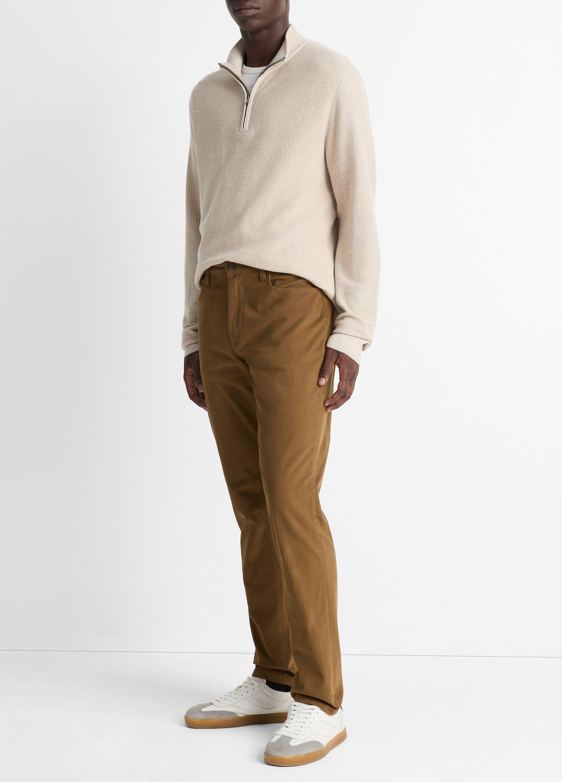 Dylan Slim 5-Pocket Peached Stretch-Cotton Pant Product Image