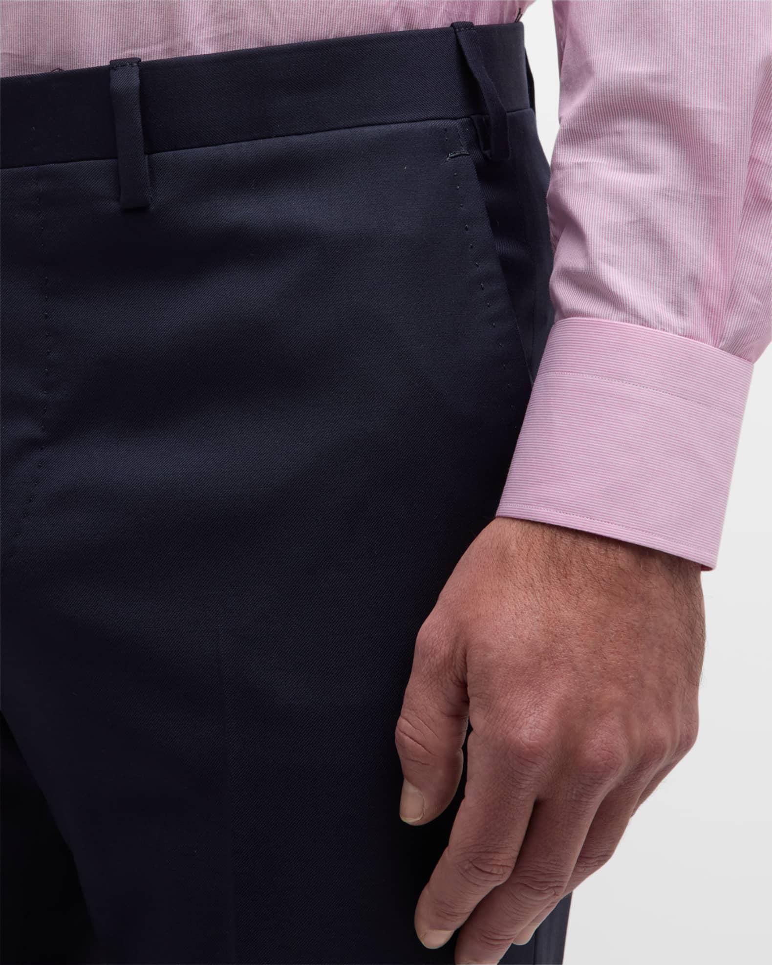 Men's Solid Twill Trousers Product Image