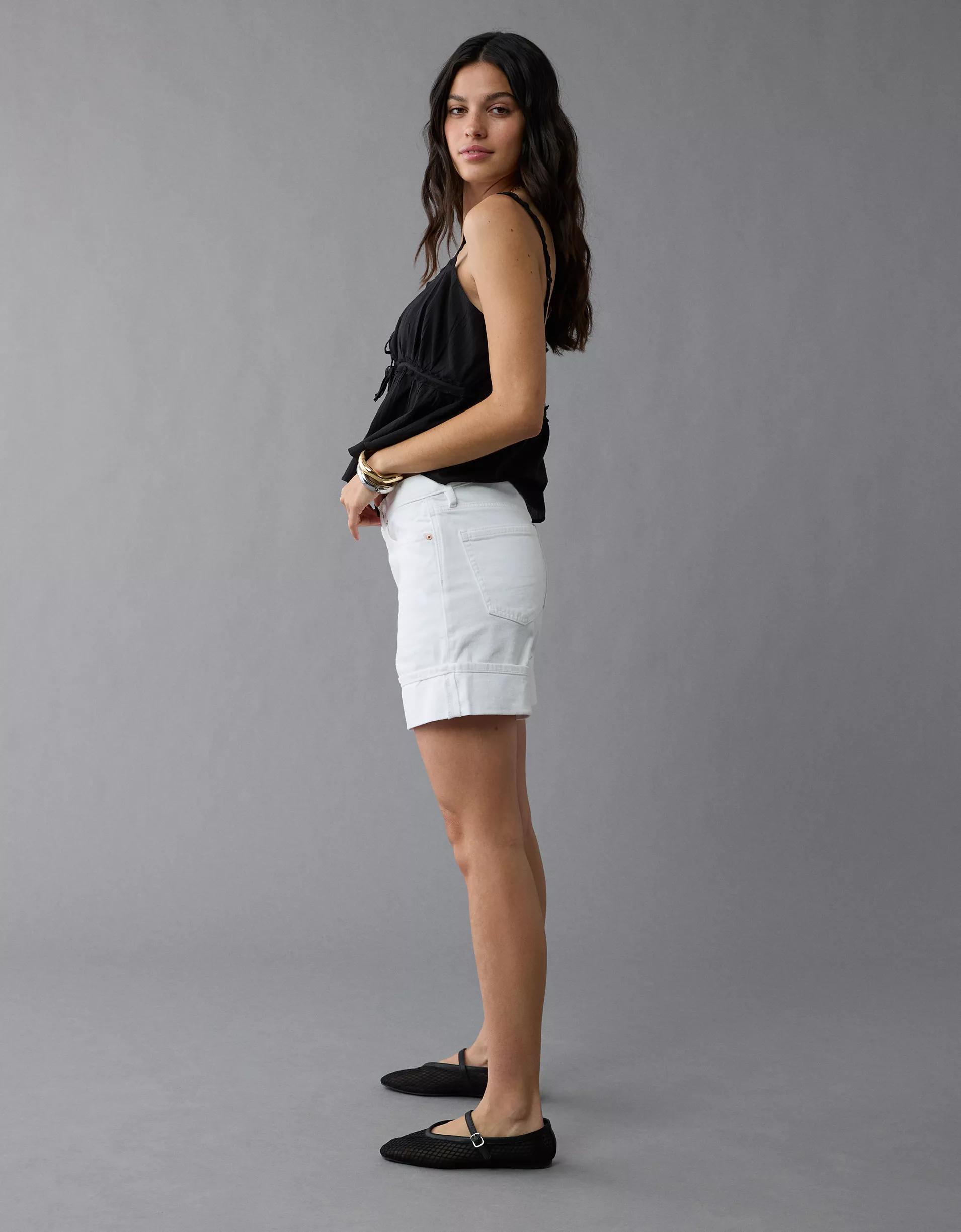 AE 6" Strigid Super High-Waisted Relaxed Denim Short Product Image