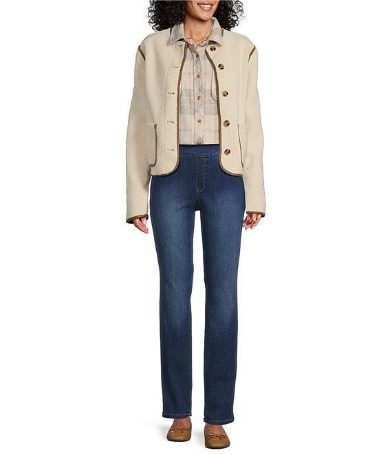 Westbound Reversible Collarless Button Front Jacket Product Image