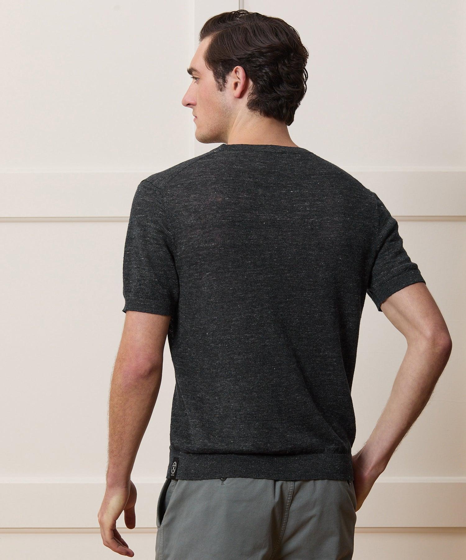 Relaxed Linen Sweater Tee Product Image