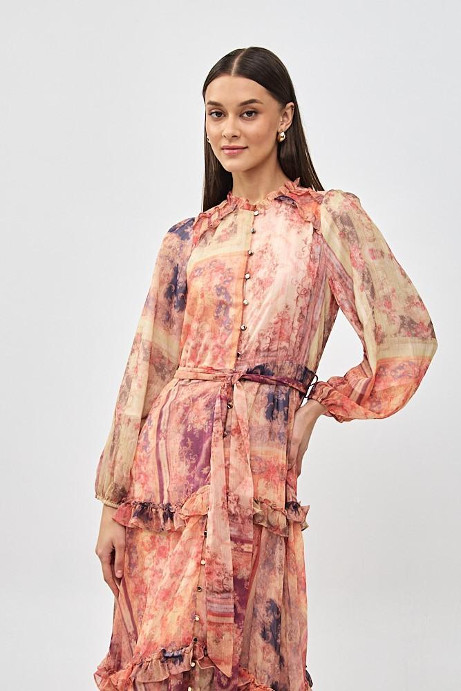 Maxi Floral Print Dress Product Image