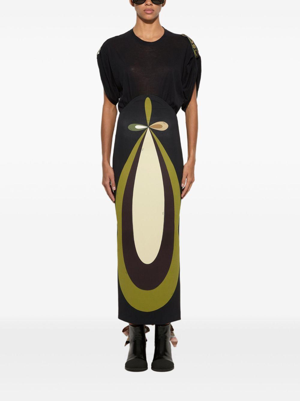 graphic-print maxi dress Product Image