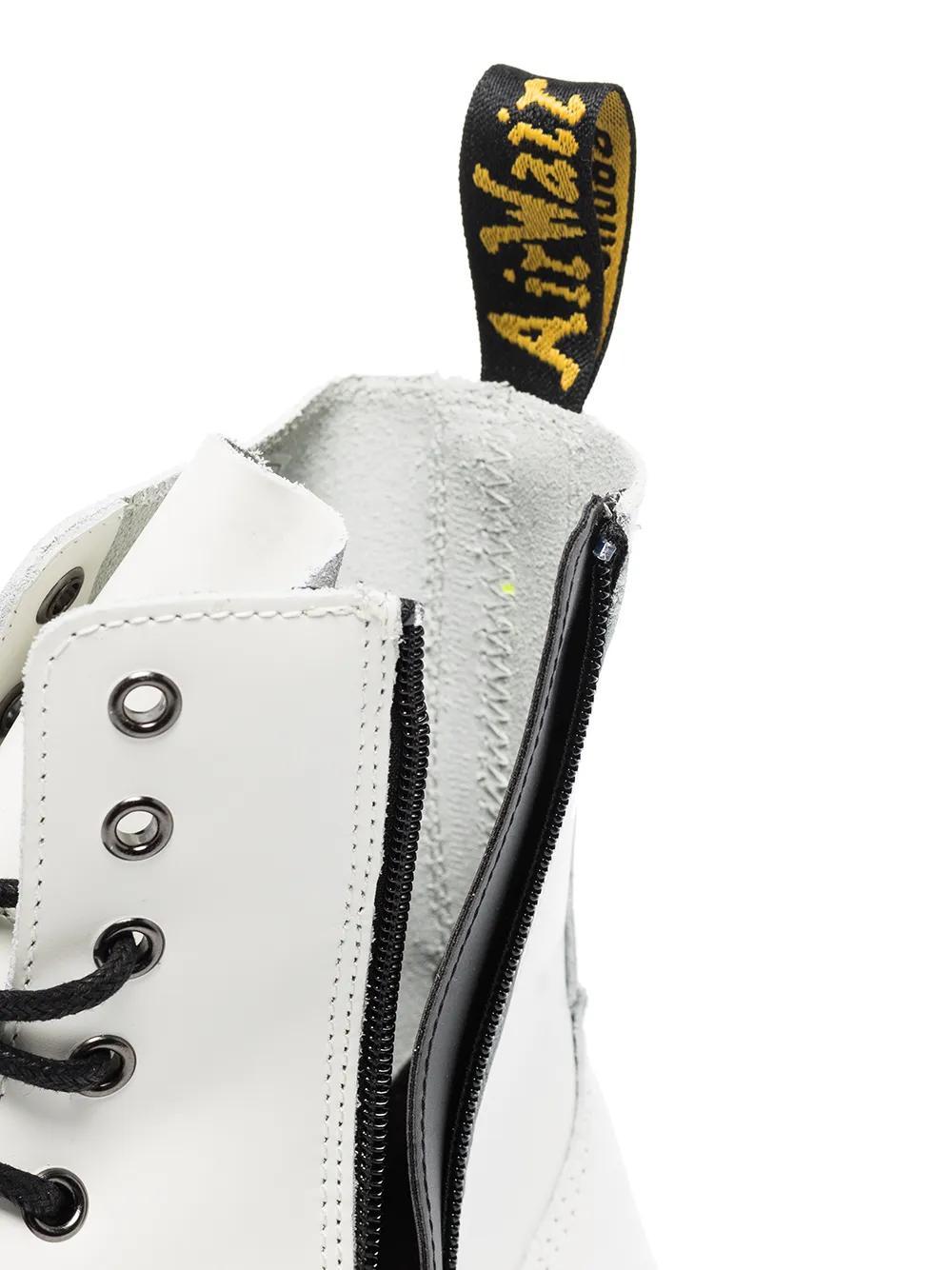 DR. MARTENS' White Jadon Retro Quad Boots Product Image