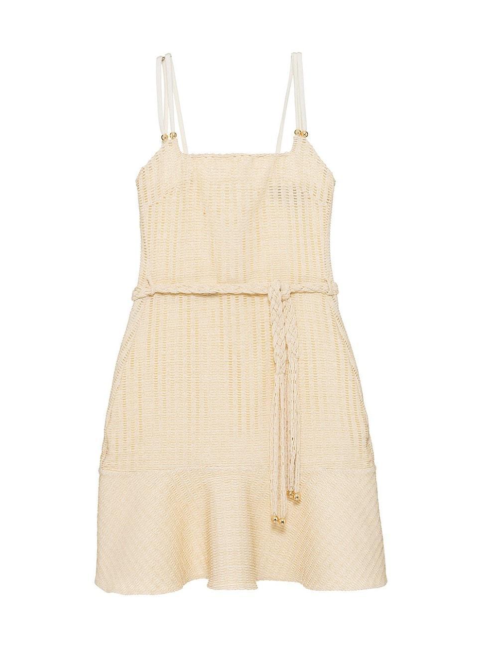 Womens Knit Braided Belt Minidress Product Image