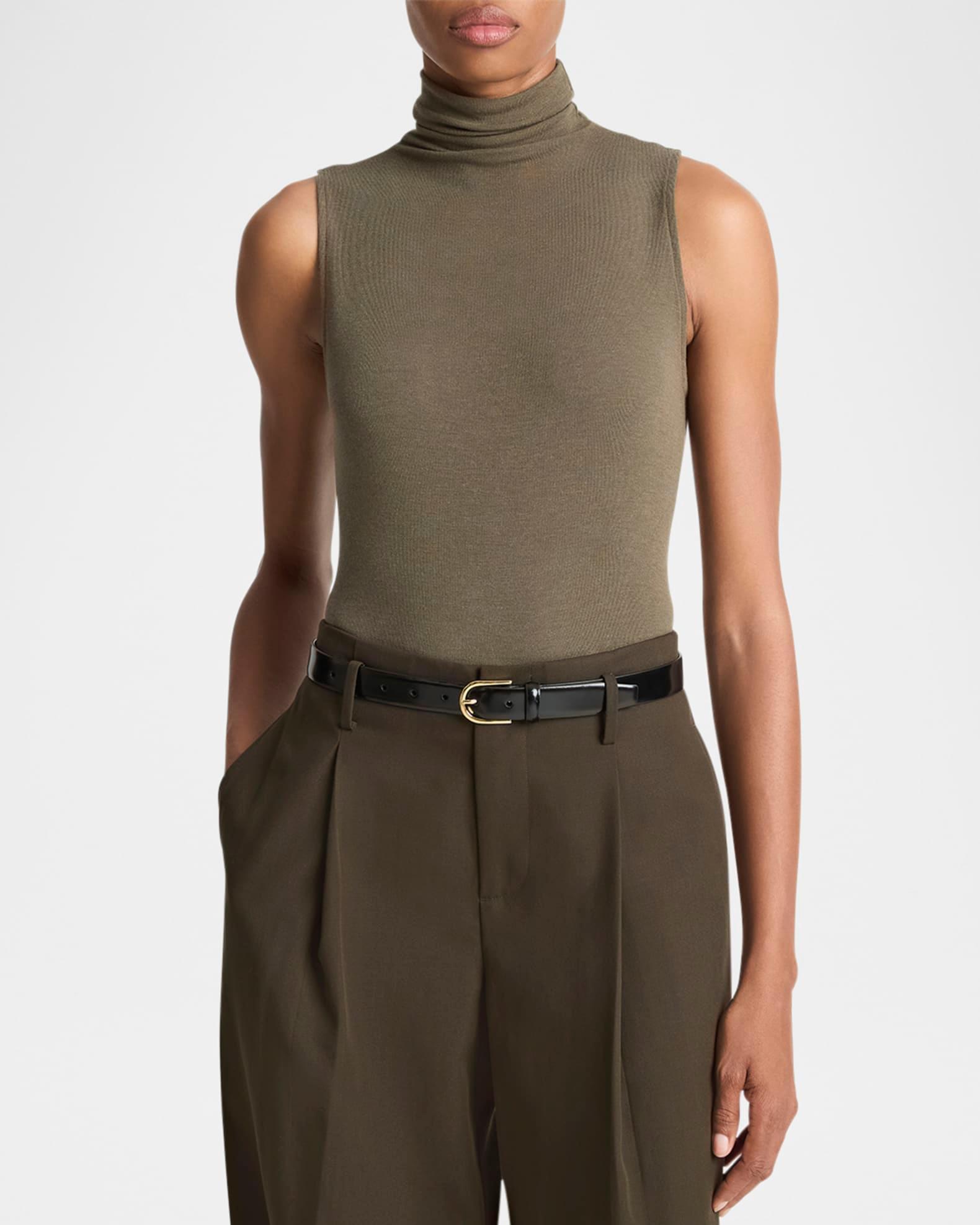 Sleeveless Turtleneck Top Product Image