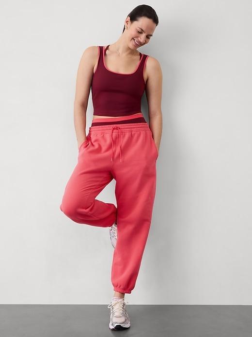 Signature Rib Square Neck Crop Tank Product Image