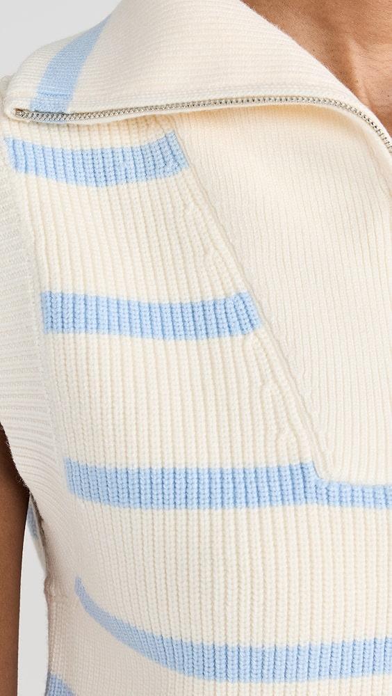 English Factory Striped Half-Zip Knit Vest | Shopbop Product Image