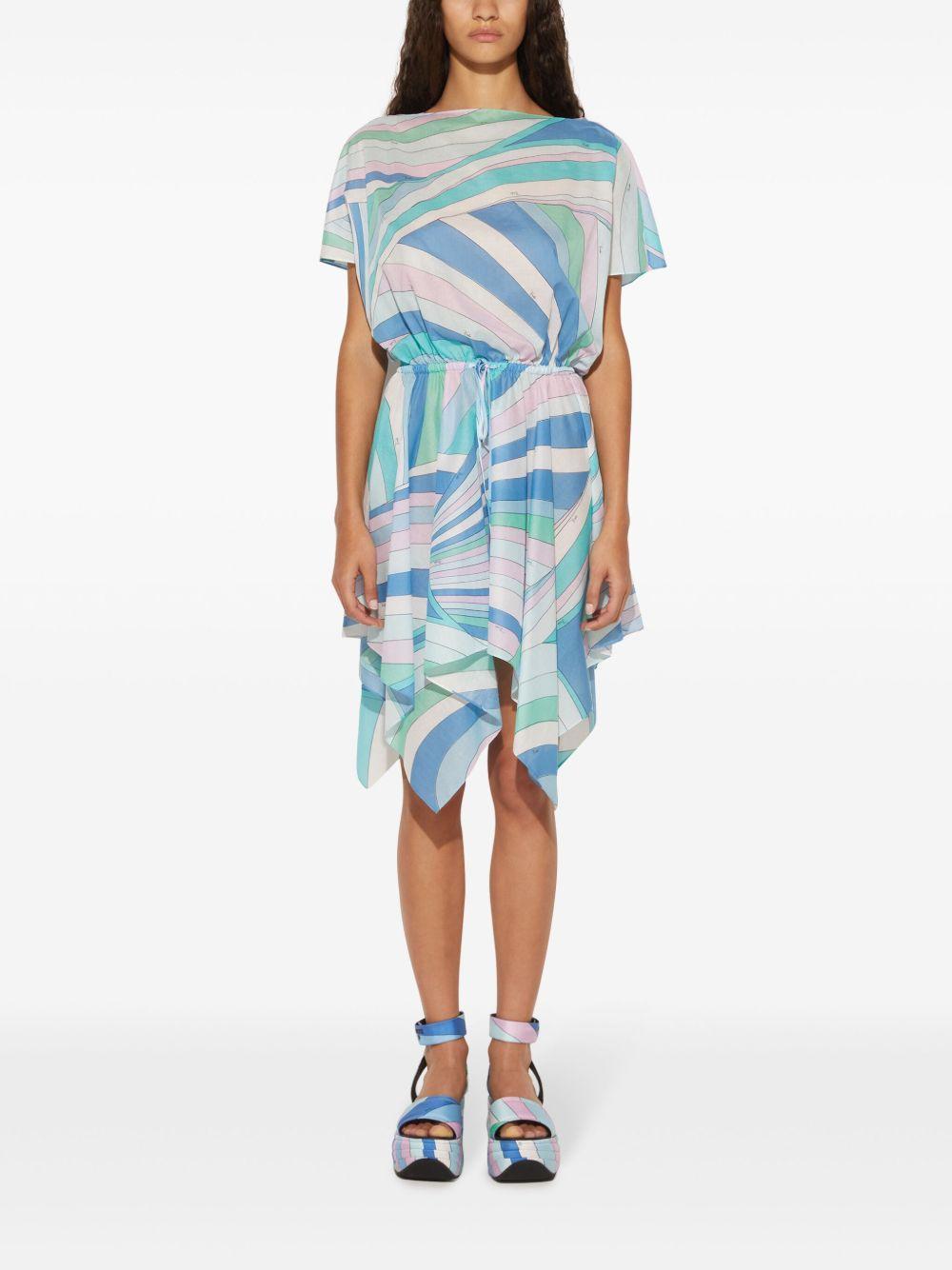 Iride-print cotton minidress Product Image