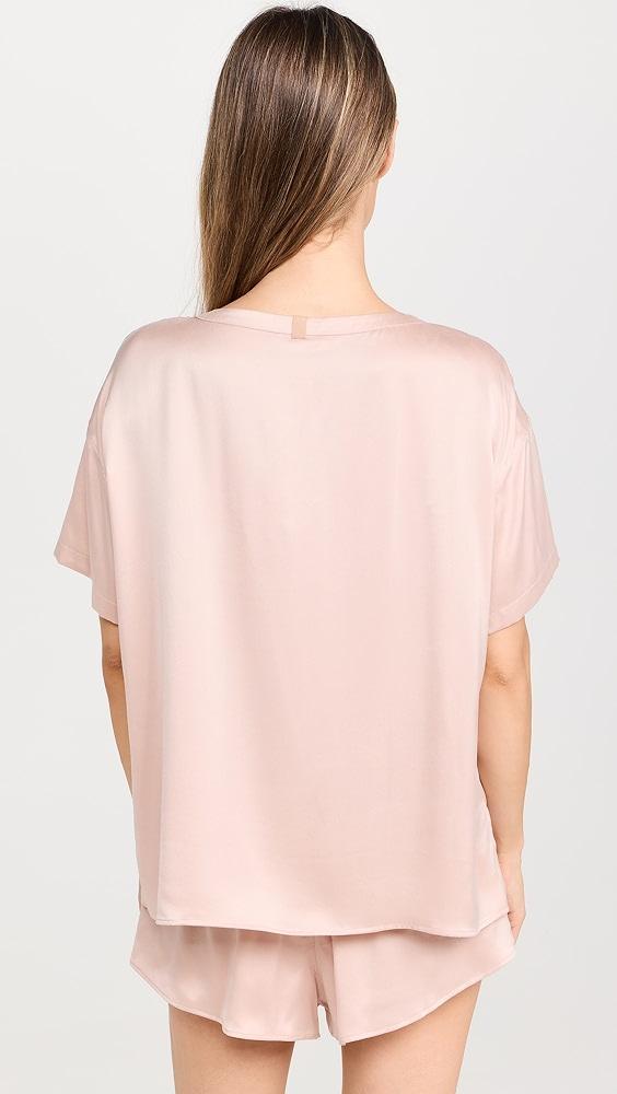 Lunya Washable Silk Tee Short Set | Shopbop Product Image