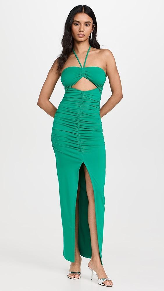 Susana Monaco Gathered Front Halter Dress | Shopbop Product Image