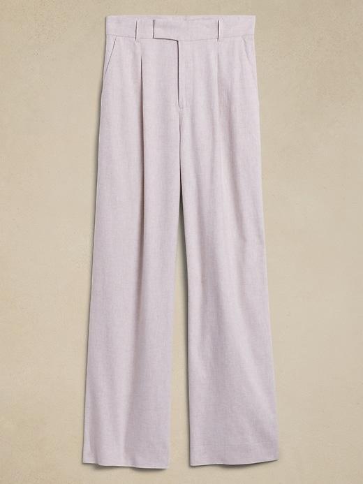 High-Rise Linen-Blend Pant Product Image