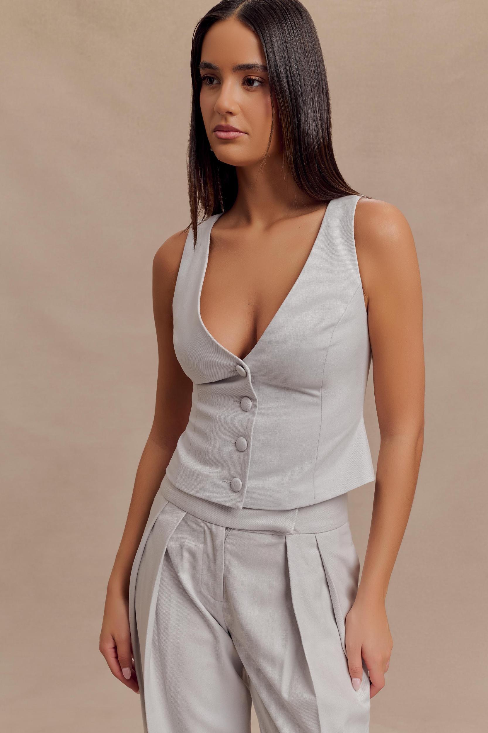 Aspen Suiting Vest - Grey Product Image
