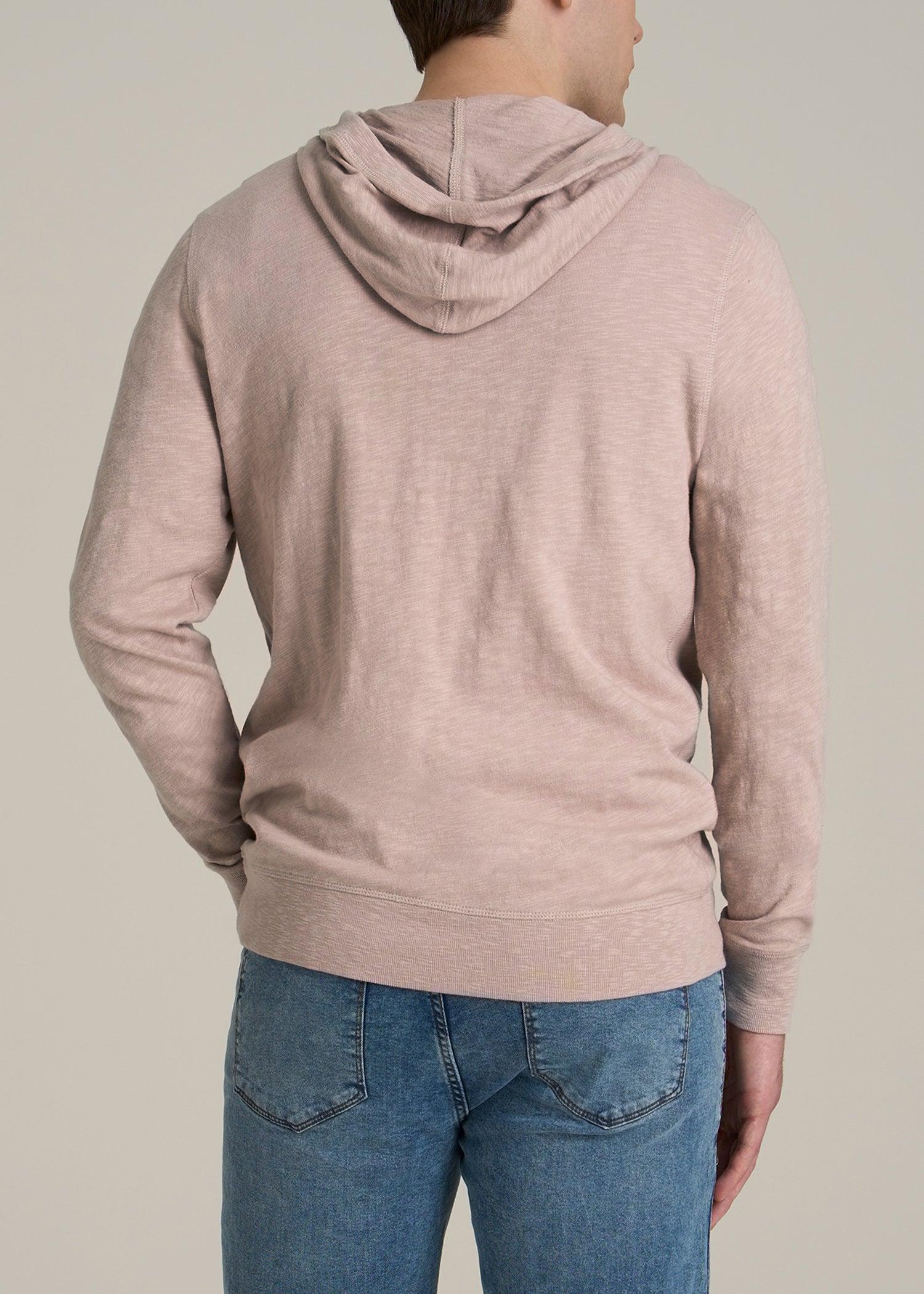 Sunwashed Slub Pullover Men's Tall Hoodie in Desert Rose Male Product Image