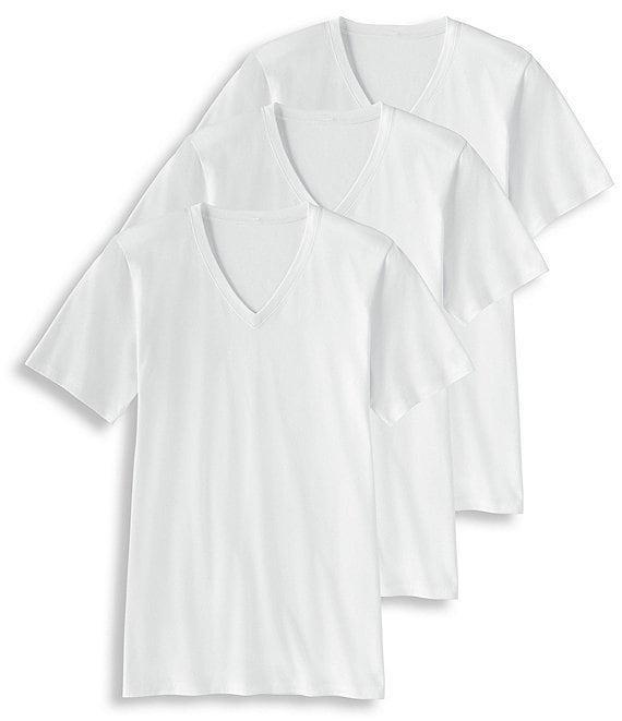 Jockey Signature Pima Cotton V-Neck Undershirt 3-Pack Product Image
