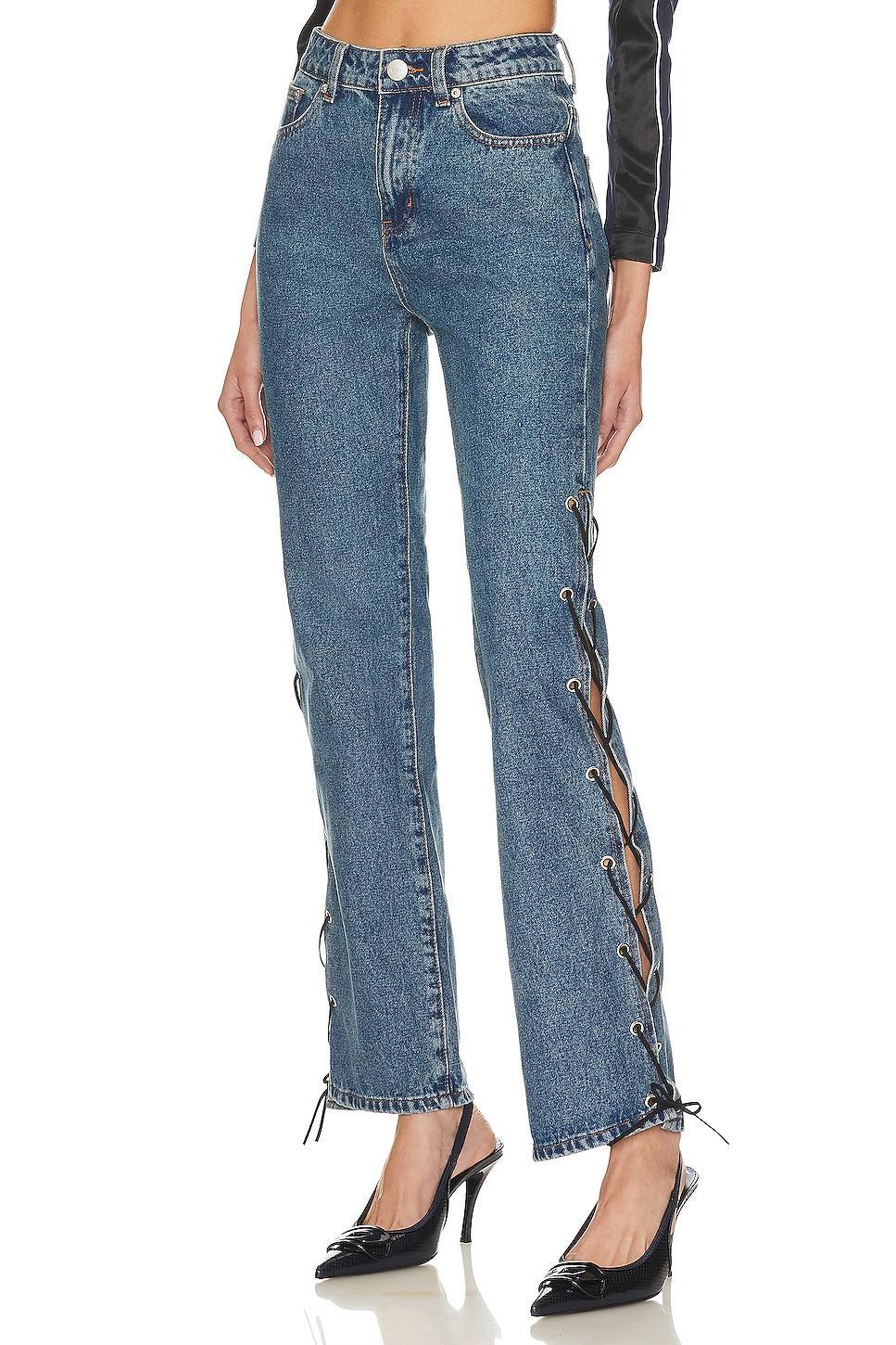 Jayda Lace Up Jean superdown Product Image