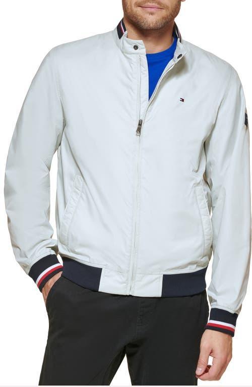 Mens Tommy Hilfiger Bomber Jacket Black Red Combo Product Image