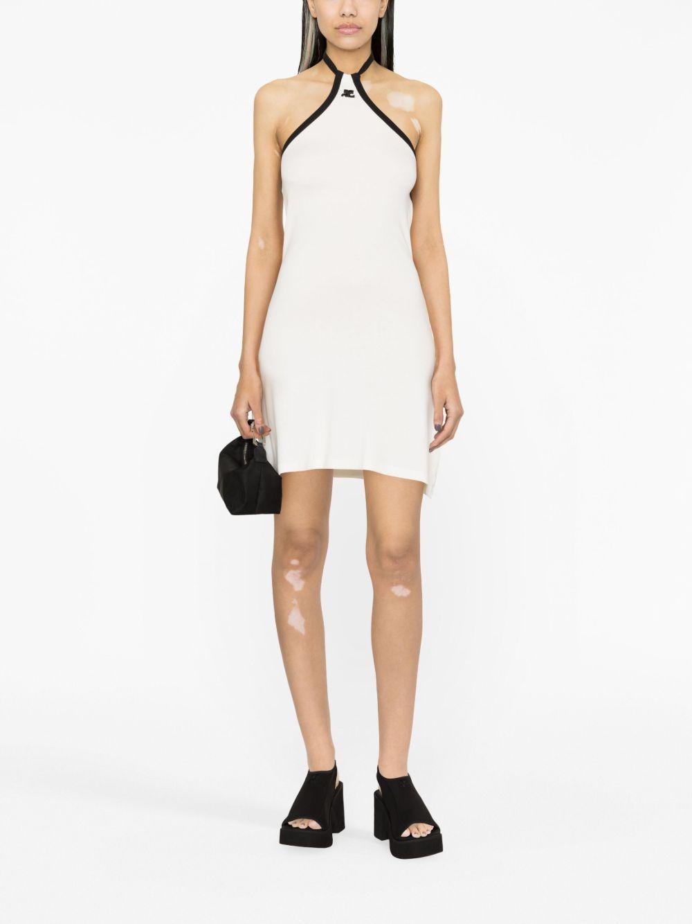 logo-embroidered cotton minidress Product Image