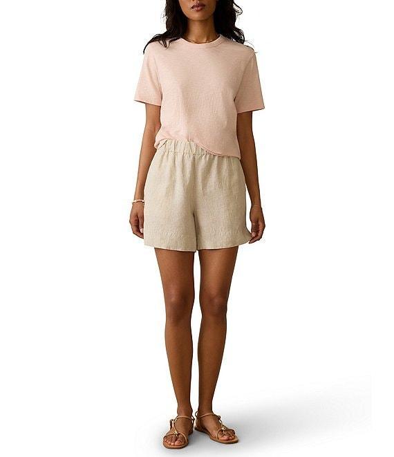 Faherty Organic Cotton Knit Crew Neck Short Sleeve Tee Product Image