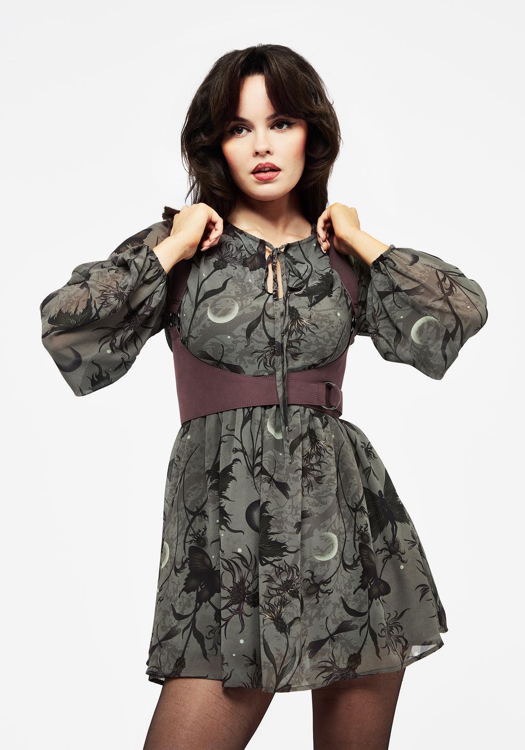 Gloriana Floral Print Chiffon Mini Dress Product Image