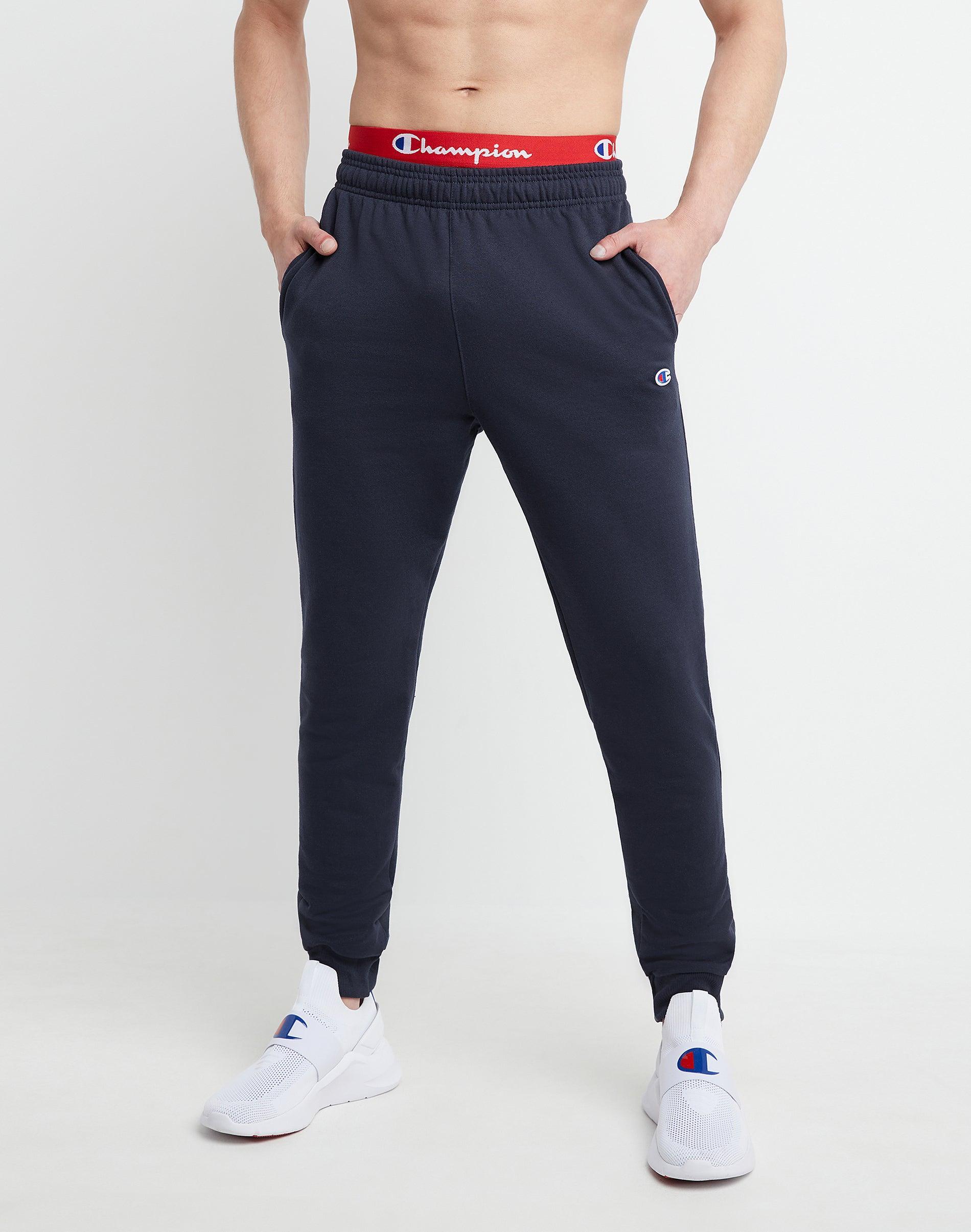 Mens Champion Powerblend Joggers, C Logo, 31 Scarlet M Product Image