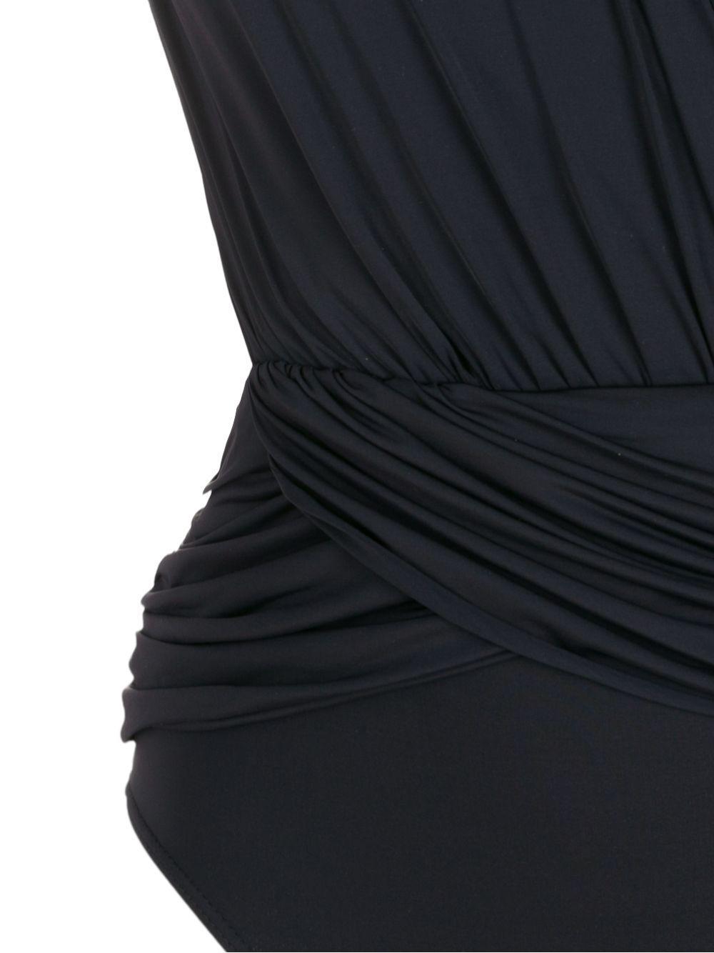 panelled wrap one-piece swimsuit Product Image