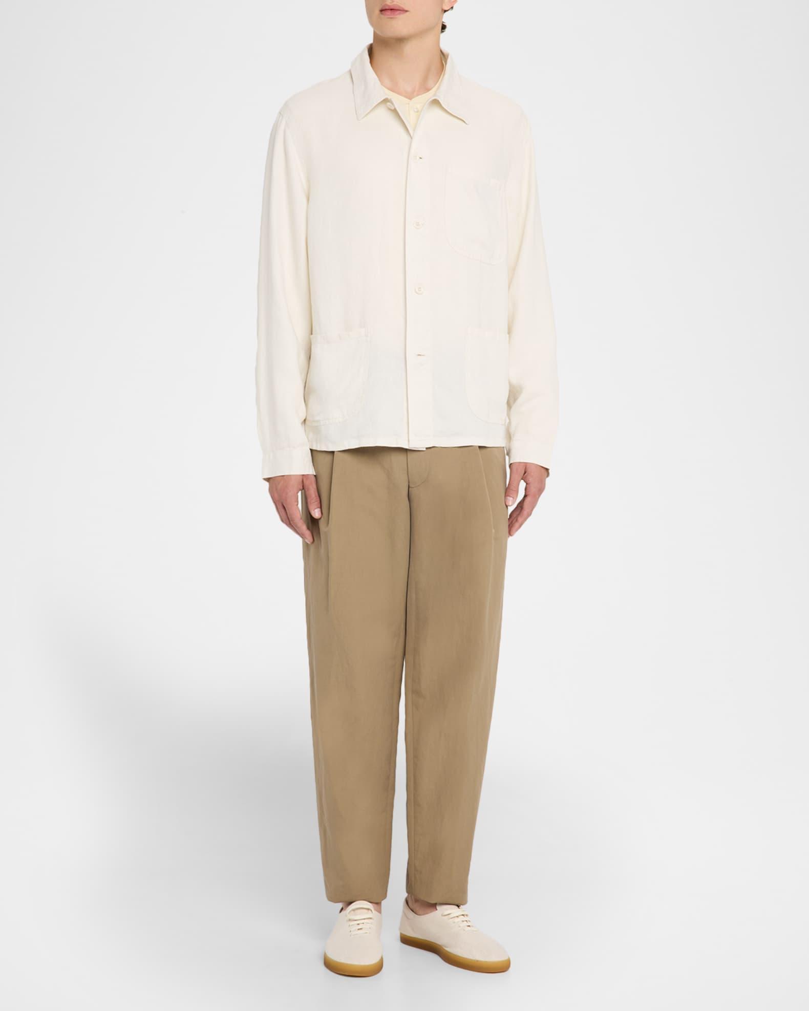 Men's Linen Utility Jacket Product Image