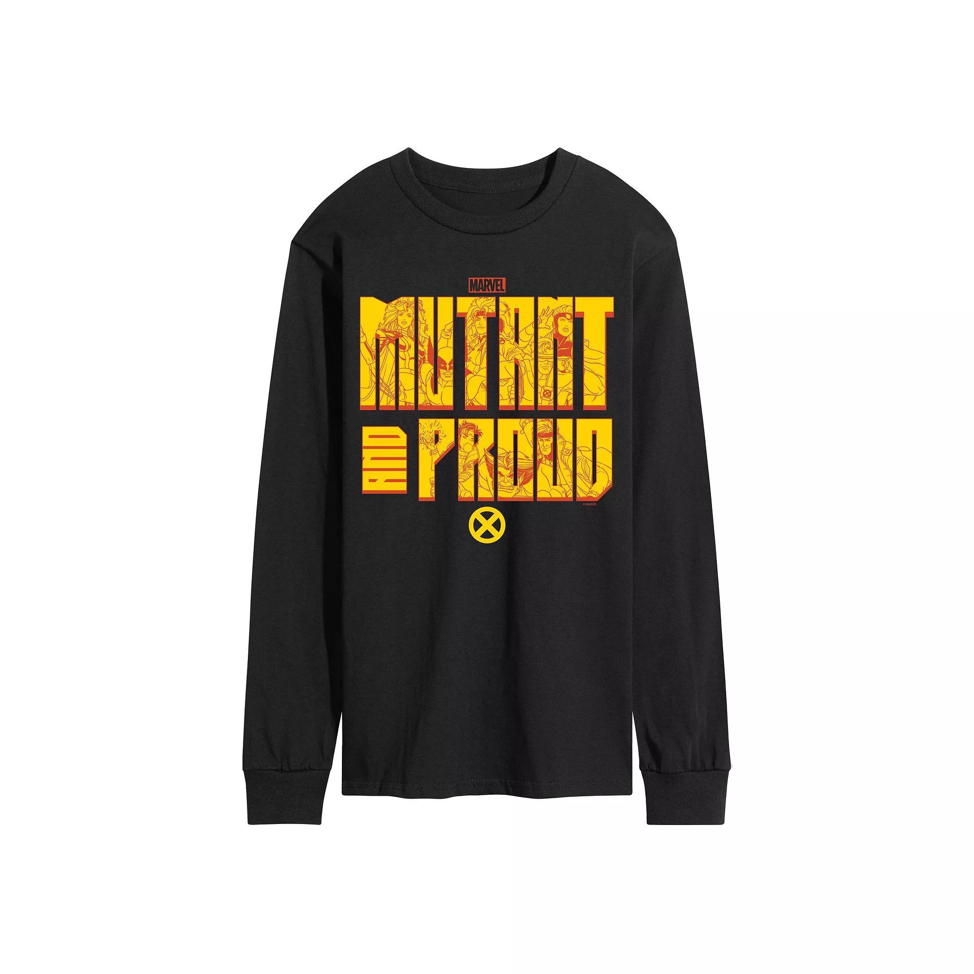 Men's Marvel X-Men Mutant and Proud Long Sleeve Graphic Tee,  Product Image