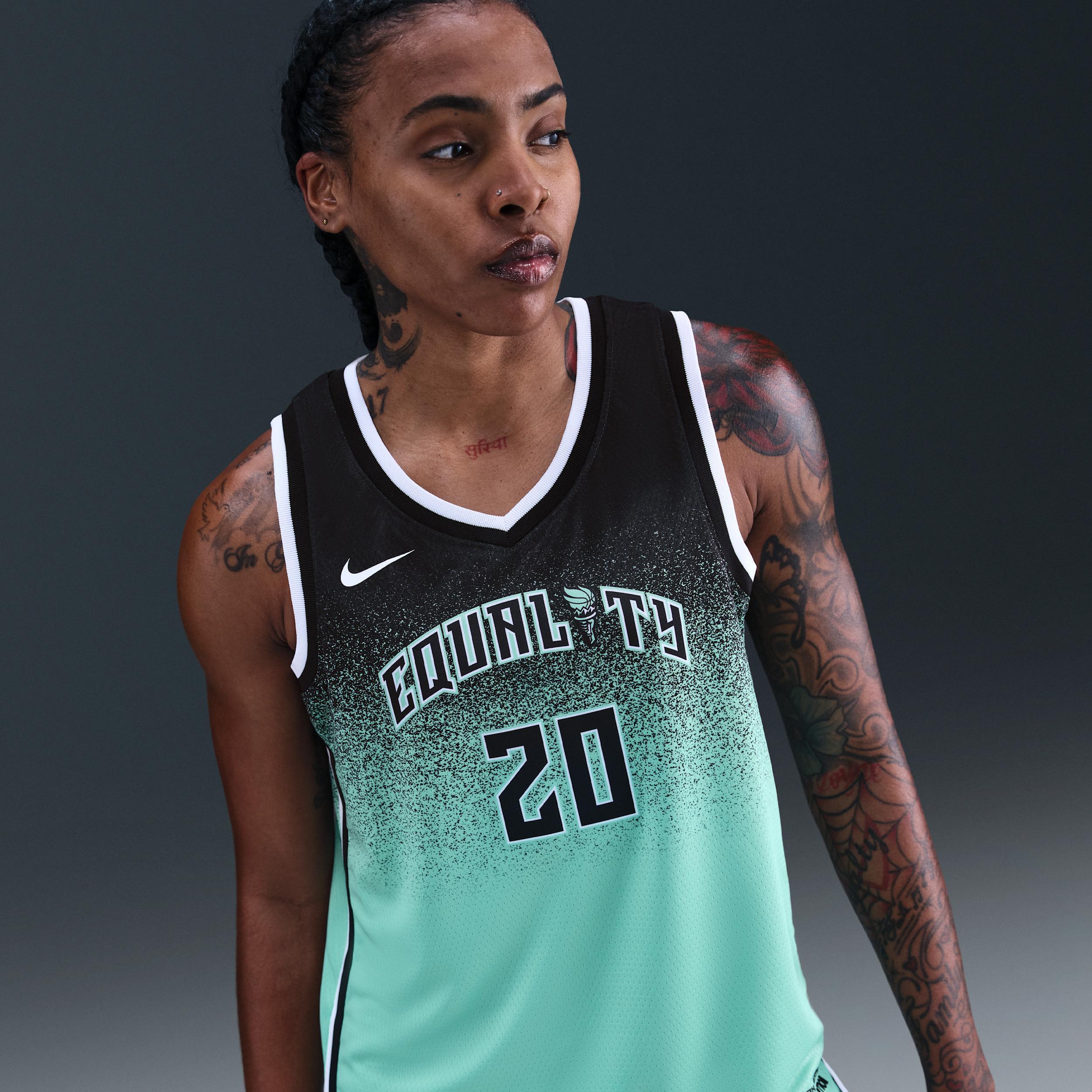 Women's Nike Sabrina Ionescu Mint New York Liberty 2023 Rebel Edition Victory Player Jersey,  Product Image